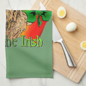 Irish Wolfhound St Patricks Geschirrtuch (Viertel Falte)