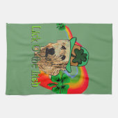 Irish Wolfhound St Patricks Geschirrtuch (Horizontal)