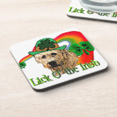 Irish Wolfhound St Patricks Getränkeuntersetzer (Linke Seite)