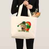 Irish Wolfhound St Patricks Jumbo Stoffbeutel (Vorderseite (Produkt))