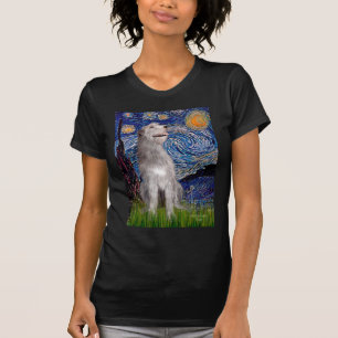 Irish Wolfhound - Sternennacht (Vertikal) T-Shirt