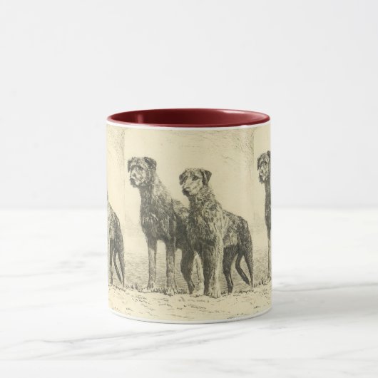 Irish wolfhound tasse (Zentrum)