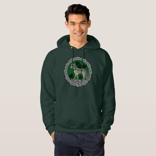 Irish Wolfhound Team Shield Hoodie (Vorne ganz)