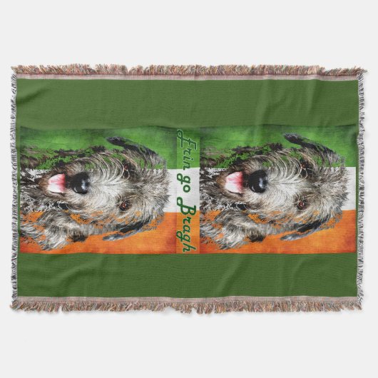 Irish Wolfhound Throw Blanket Decke (Vorderseite)