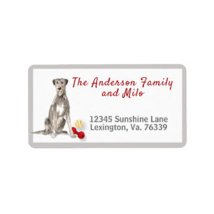 Irish Wolfhound Toys Zuhause Rücksendeadresse Adressaufkleber