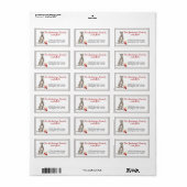 Irish Wolfhound Toys Zuhause Rücksendeadresse Adressaufkleber (Vorne)