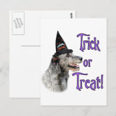 Irish Wolfhound Trick Postkarte (Vorne/Hinten)