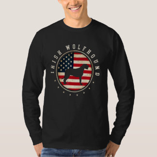 Irish Wolfhound USA-Flagge 4. Juli Hundemutter Vat T-Shirt