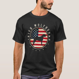 Irish Wolfhound USA-Flagge 4. Juli Hundemutter Vat T-Shirt