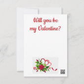 Irish Wolfhound Valentine Flat Greeting Card Karte (Rückseite)