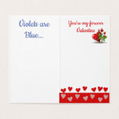 Irish Wolfhound Valentine Kunstwerk Grußkarte (Innenseite Aufgefaltet)