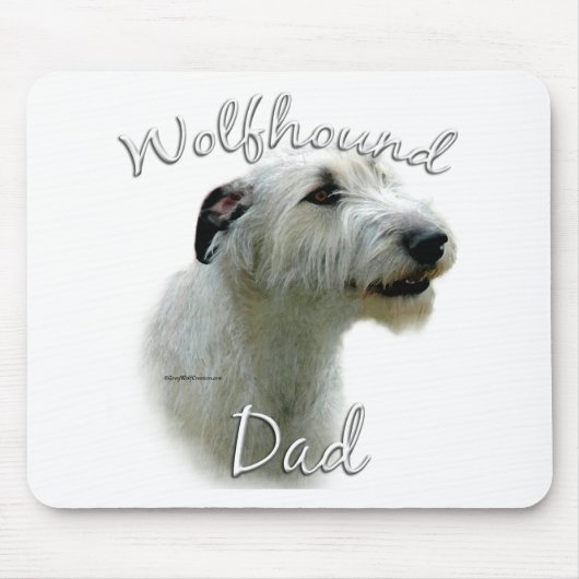 Irish Wolfhound Vater 2 Mousepad (Vorne)