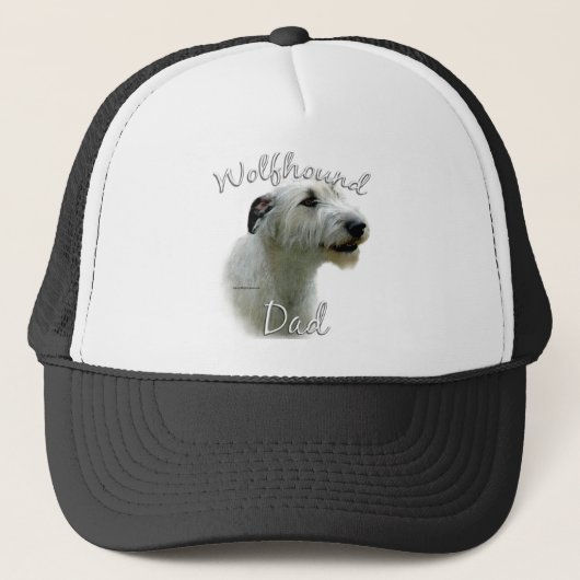 Irish Wolfhound Vater 2 Truckerkappe (Vorderseite)