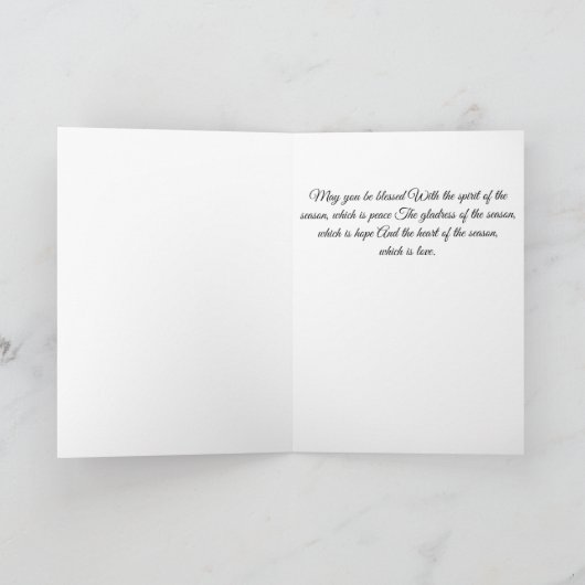 Irish Wolfhound Weihnachtskarte Feiertagskarte (Innenseite)