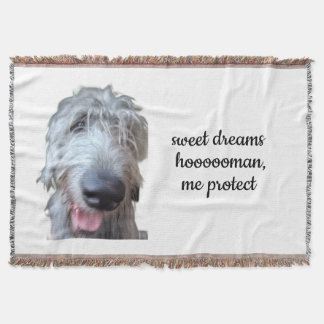 Irish Wolfhound-Wurfdecke – Süße Träume Decke