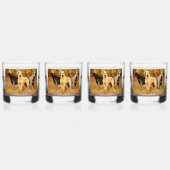 Irish Wolfhounds & Cross Trinkbehälter Set Whiskyglas (Hinten)