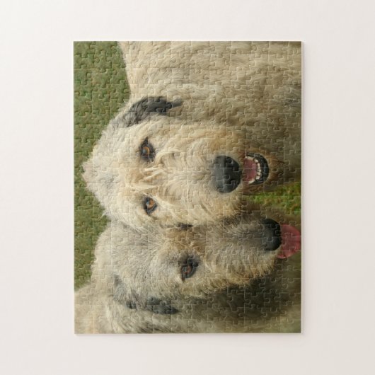 Irish Wolfhounds Foto Puzzle (Vertikal)