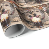 Irish Wolfhounds genießen einen Root Beer Float Geschenkpapier (Rolleneckpunkt)