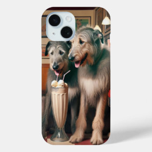 Irish Wolfhounds in Retro Diner Case-Mate iPhone Hülle