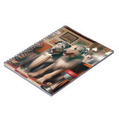 Irish Wolfhounds in Retro Diner Notizblock (Linke Seite)