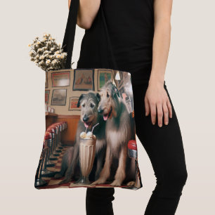 Irish Wolfhounds in Retro Diner Tasche