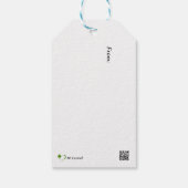 Irish Wolfhounds in Snow Geschenkanhänger (Rückseite)