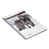 Irish Wolfhounds in Snow Notizblock (Rechte Seite)