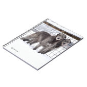 Irish Wolfhounds in Snow Notizblock (Linke Seite)