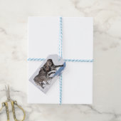 Irish Wolfhounds rennen in Snow Geschenkanhänger (Mit Garn)