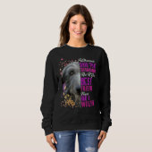Irish Wolfhounds sind Girls bester Freund Dog Mama Sweatshirt (Vorne ganz)
