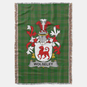Irish Wolseley Coat of Arms Familienwappen Irland Decke