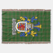 Irish Woodbourne Coat of Arms Familienwappen Irlan Decke (Vorderseite)