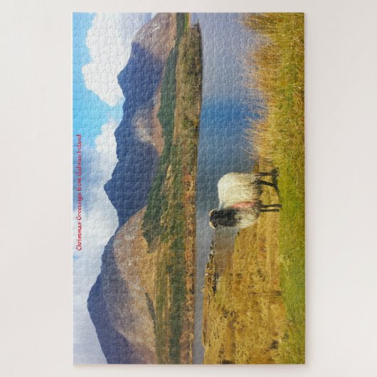 Irish Wooly Sheep Galway Irland. Jigsaw Puzzle (Vertikal)