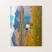 Irish Wooly Sheep Galway Irland. Puzzle (Vertikal)