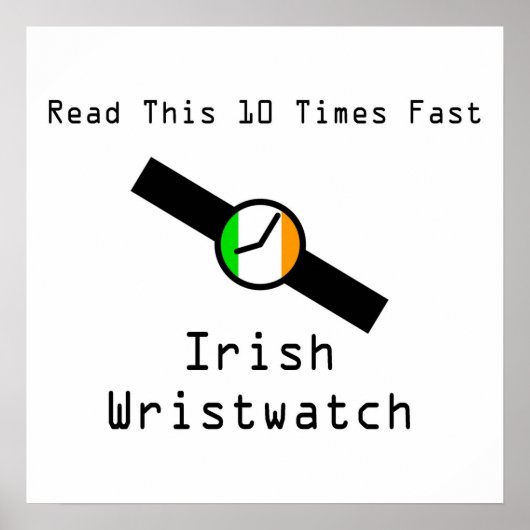 Irish Wristwatch Poster (Vorne)