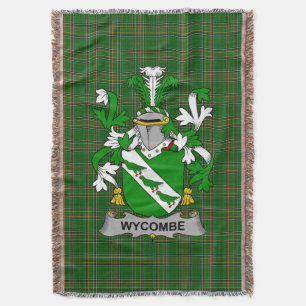 Irish Wycombe Coat of Arms Familienwappen Irland Decke