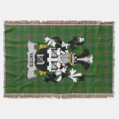 Irish Yeates Coat of Arms Familienwappen Irland Decke (Vorderseite)