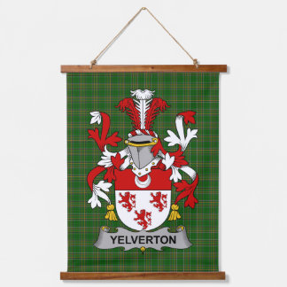 Irish Yelverton Coat of Arms Family Crest Wandteppich Mit Holzrahmen