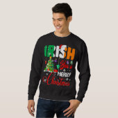 Irish You A FroChristmas Santa Irish Flag Chris Sweatshirt (Vorne ganz)