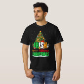 Irish You A FroChristmas Santa Irish Flag Chris T-Shirt (Vorne ganz)