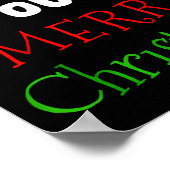 Irish You A Merry Christmas Ireland Flag Xmas Hat  Poster (Ecke)