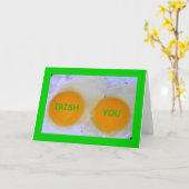 Irish You An Egg-stra Special St Patrick's Day Karte (Gelbe Blume)