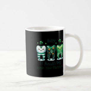 Irish You Flossed Funny St Patricks Day Dental Den Kaffeetasse