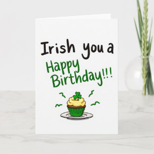 Irish You Happy Birthday Karte