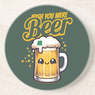 Irish You Were Beer Funny St. Patrick's Day Getränkeuntersetzer