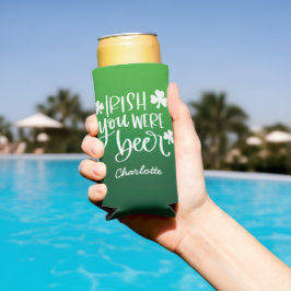 Irish You Were Beer Gradient St. Patrick's Day Selters Dosenkühler
