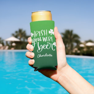 Irish You Were Beer Gradient St. Patrick's Day Selters Dosenkühler