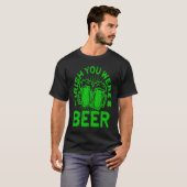 Irish You Were Beer St Patrick Day Drinking T-Shirt (Vorne ganz)