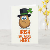 Irish You Were Here Karte (Gelbe Blume)