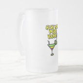 IRISH You Were Vodka Funny St Patricks Day Meme Mattglas Bierglas (Vorderseite Links)